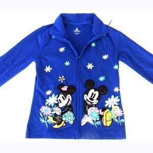 Disney crew silk applique blue jacket